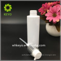 hohe qualität 120 ml weiß runde kunststoff pumpe flasche PET lotion flasche aluminium deckel